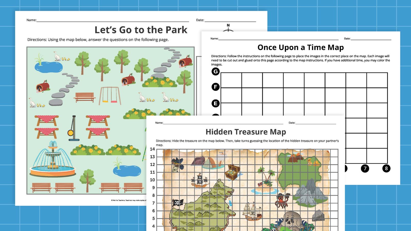 map skills worksheets (free printable bundle)
